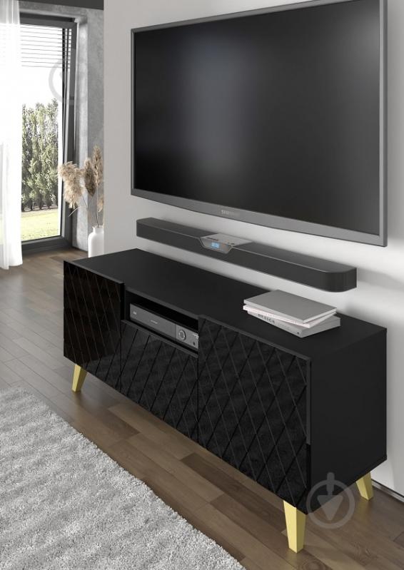 Тумба під ТВ BIM Furniture Diuna HG 1450x620x420 мм золотий/чорний матовий (DIUNA_RTV_145_3D1K_BM_BG_GL) - фото 6 Тумба під ТВ BIM Furniture Diuna HG 1450x620x420 мм золотий/чорний матовий (DIUNA_RTV_145_3D1K_BM_BG_GL) - фото 6
