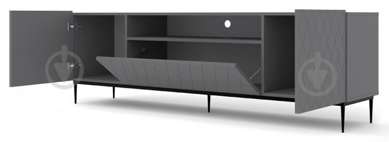 Тумба под ТВ BIM Furniture Diuna 1930x600x400 мм черный/графит матовый (DIUNA_RTV2D1K_193_GRAPHITE_MAT) - фото 2 Тумба под ТВ BIM Furniture Diuna 1930x600x400 мм черный/графит матовый (DIUNA_RTV2D1K_193_GRAPHITE_MAT) - фото 2