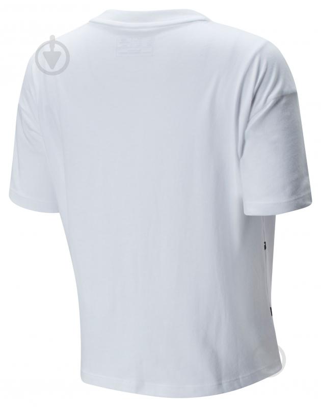 Футболка New Balance Футболка жін. NB CLASSIC OVERSIZED MINI ALL OVER NB біла WT01853WT р.XS белый - фото 2