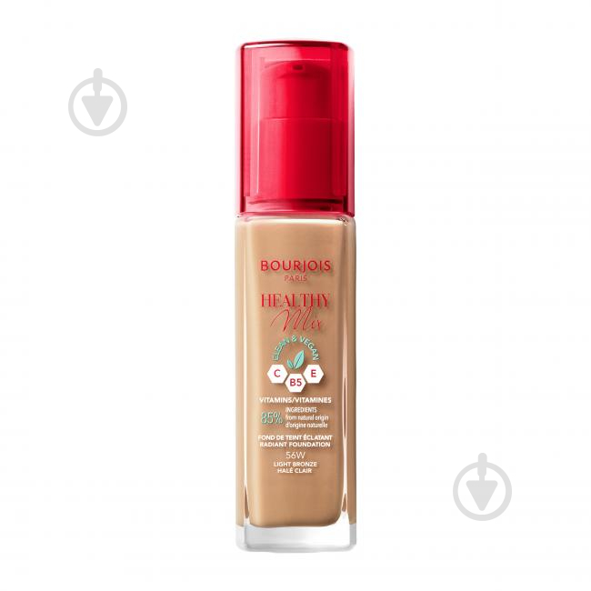 Тональна основа Bourjois HEALTHY MIX (56) Light Bronze 30 мл - фото 1