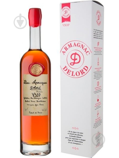 Арманьяк "Delord" Bas-Armagnac VSOP (подар. уп.) 40% 0,7 л - фото 1
