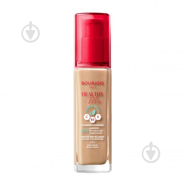 Тональна основа Bourjois HEALTHY MIX (55) Deep Beige 30 мл - фото 1