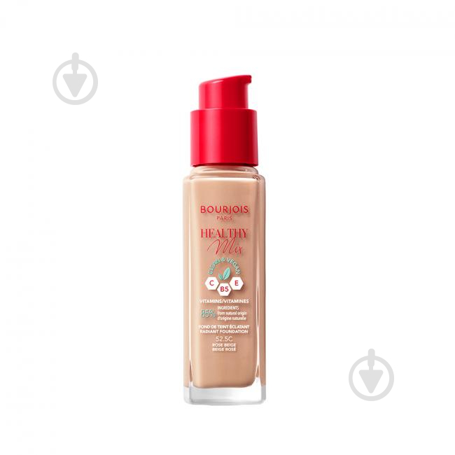 Тональна основа Bourjois HEALTHY MIX (52.5) Rose Beige 30 мл - фото 3