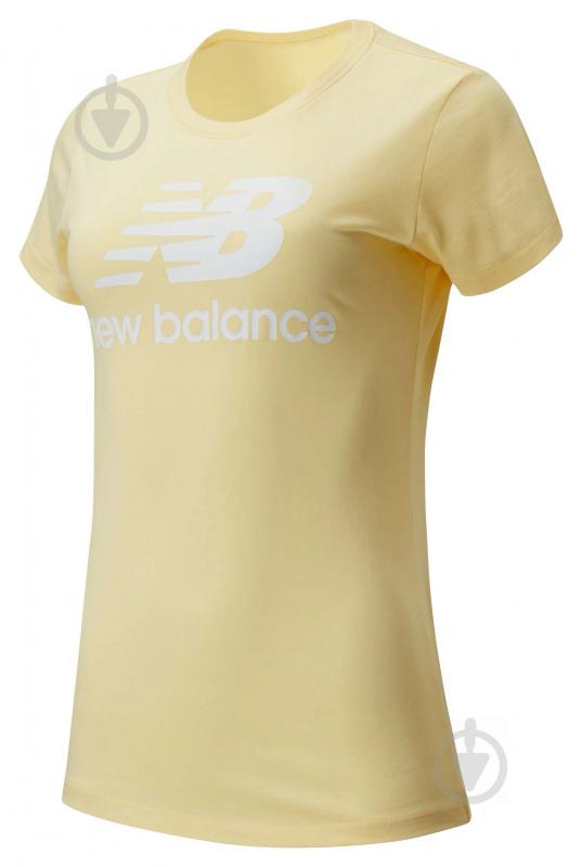 Футболка New Balance Футболка жін. ESSENTIALS STACKED LOGO жовта WT91546SUG р.S жовтий - фото 1