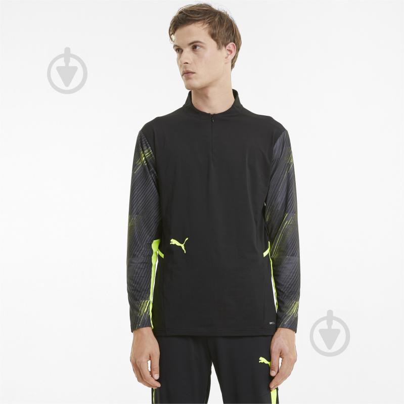 Джемпер Puma individualCUP 1 4 Zip Top 65721140 р. S черный - фото 1