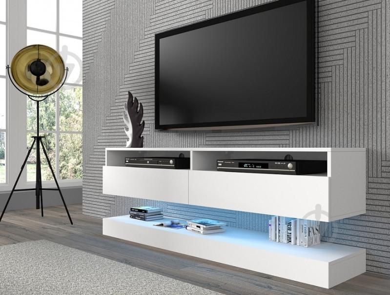 Тумба під ТВ BIM Furniture Duo 2д 1600x300x340 мм білий матовий(TV_STAND_DUO_160_PLATFORM_WHIT) - фото 4 Тумба під ТВ BIM Furniture Duo 2д 1600x300x340 мм білий матовий(TV_STAND_DUO_160_PLATFORM_WHIT) - фото 4