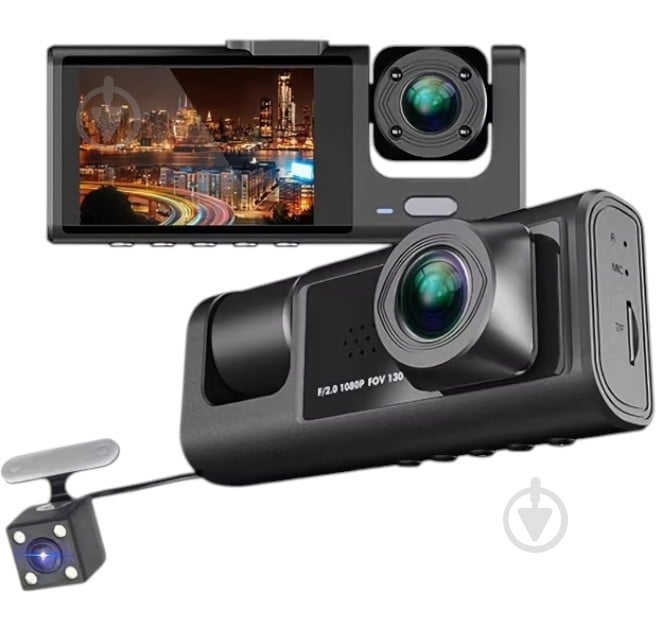 Відеореєстратор Inspire з трьома камерами + Wi-Fi (С309wf) - фото 1 Відеореєстратор Inspire з трьома камерами + Wi-Fi (С309wf) - фото 1