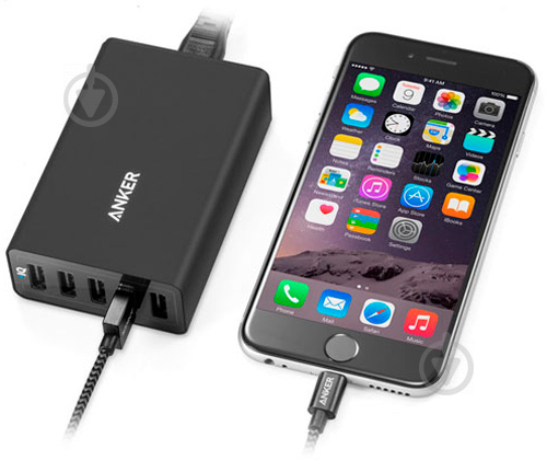 Мережевий зарядний пристрій Anker POWERPORT 5 - 40W 5-PORT USB POWER IQ V3 - фото 5