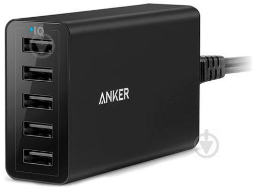 Мережевий зарядний пристрій Anker POWERPORT 5 - 40W 5-PORT USB POWER IQ V3 - фото 1