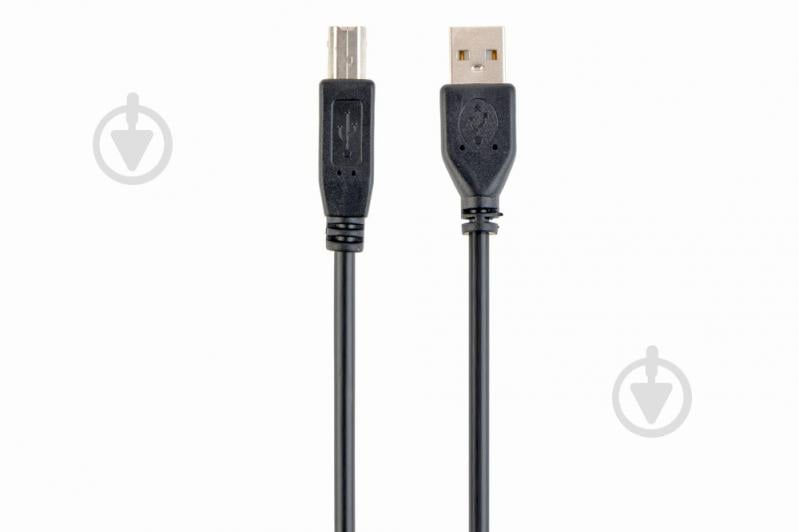 Кабель Cablexpert USB type A – USB type B 1,8 м черный (CCP-USB2-AMBM-6) Кабель Cablexpert USB type A – USB type B 1,8 м черный (CCP-USB2-AMBM-6) (31257251) - фото 1