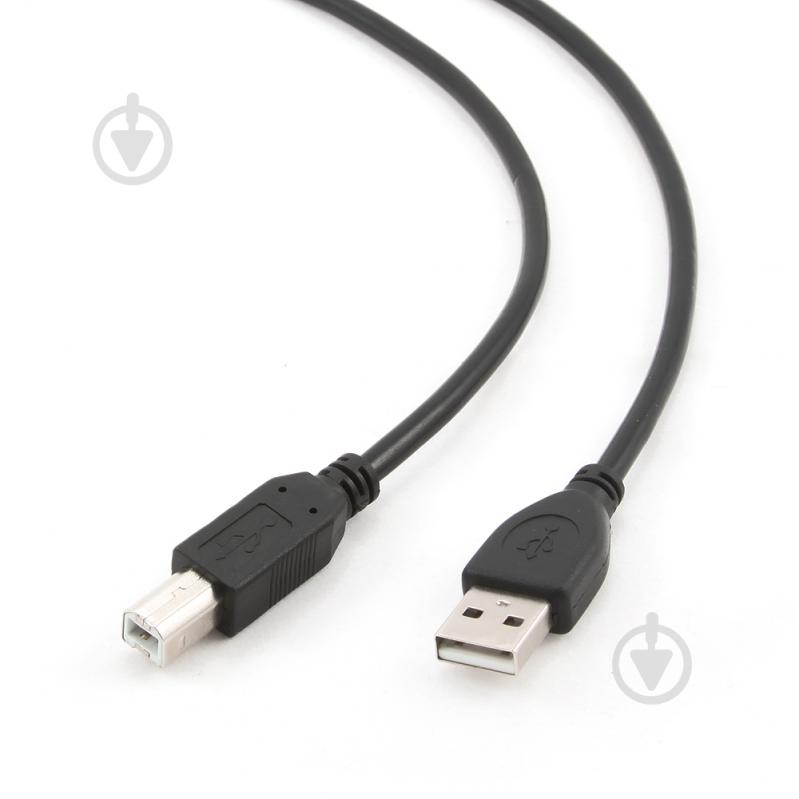 Кабель Cablexpert USB type A – USB type B 1,8 м черный (CCP-USB2-AMBM-6) Кабель Cablexpert USB type A – USB type B 1,8 м черный (CCP-USB2-AMBM-6) (31257251) - фото 2