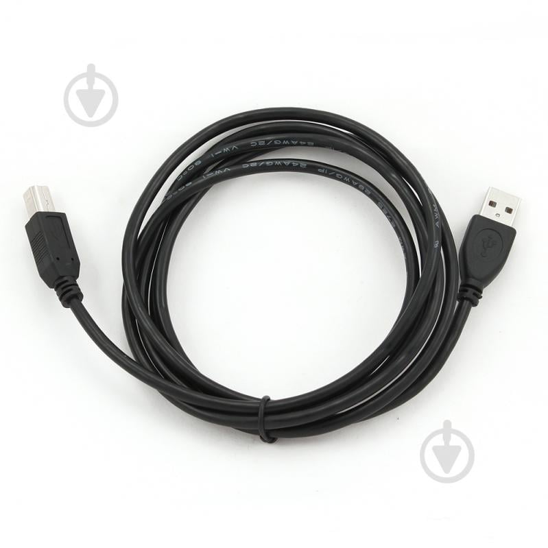 Кабель Cablexpert USB type A – USB type B 1,8 м черный (CCP-USB2-AMBM-6) Кабель Cablexpert USB type A – USB type B 1,8 м черный (CCP-USB2-AMBM-6) (31257251) - фото 3