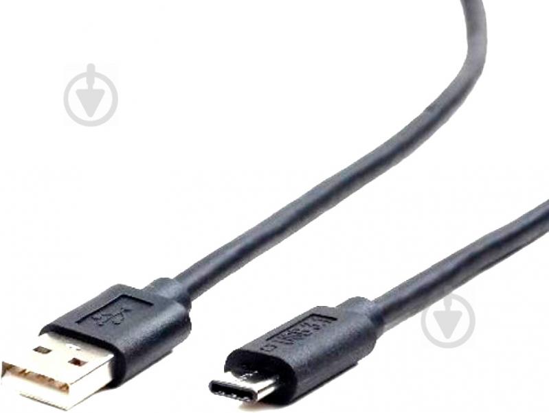 Кабель Cablexpert USB type C – USB type A 1 м чорний (CCP-USB2-AMCM-1M) Кабель Cablexpert US - фото 2