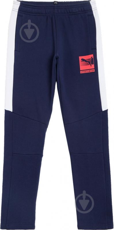 Брюки Puma Boys Pants FL 58486806 р. 140 синий - фото 1