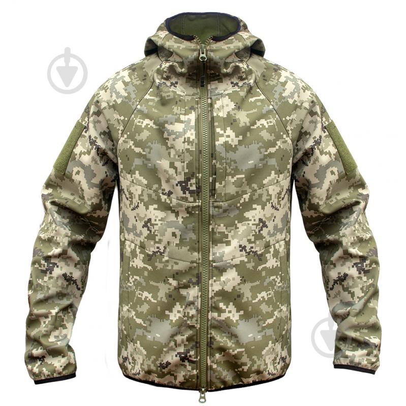 Куртка мужская Expert тактическая осенняя Softshell р.L пиксель - фото 2