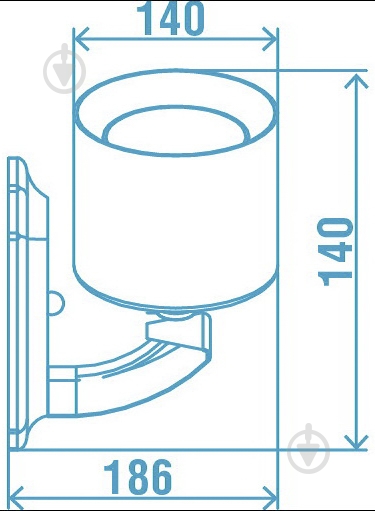 Бра Victoria Lighting 1x60 Вт E27 черный Leon/AP1 - фото 3