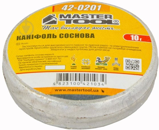 Канифоль MasterTool сосновая 10 г 42-0201 - фото 2 Канифоль MasterTool сосновая 10 г 42-0201 - фото 2