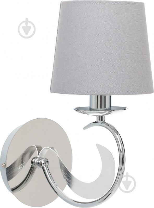 Бра Victoria Lighting 1x40 Вт E14 хром/серебро Sylvana/AP1 - фото 1