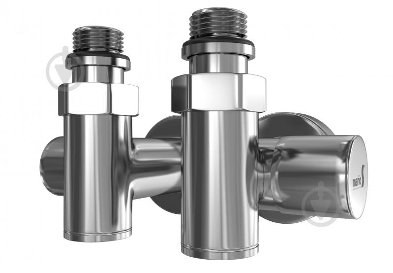 Кран угловой Mario под ТЭН сатин - фото 1