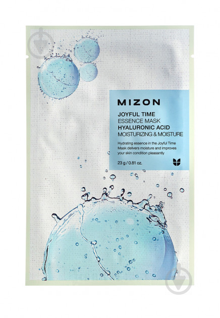 Маска тканинна для обличчя MIZON Joyful Time Essence Mask Hyaluronic Acid 25 г 1 шт. - фото 1