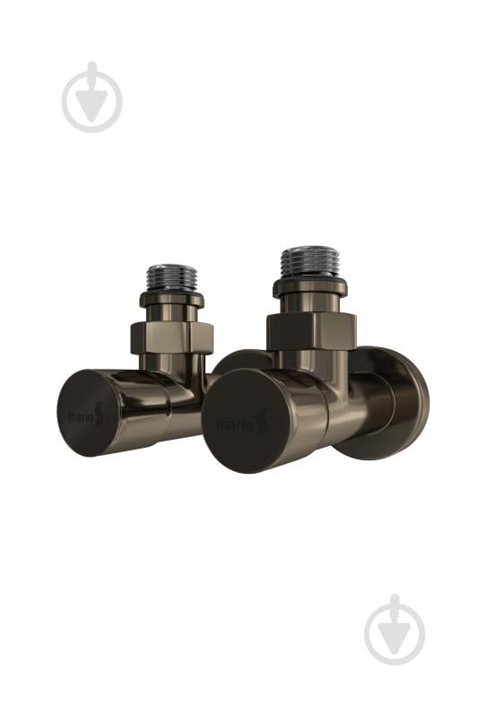 Кран угловой Mario бронза - фото 1