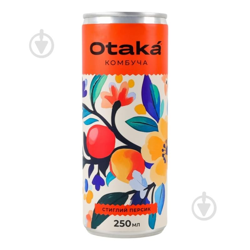 Комбуча Otaká Комбуча Стиглий персик 0,25 л - фото 1 Комбуча Otaká Комбуча Стиглий персик 0,25 л - фото 1