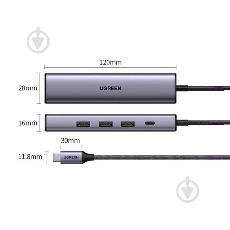 USB-хаб UGREEN CM475 - фото 4