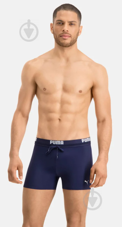 Плавки Puma SWIM MEN LOGO SWIM TRUN 90765704 р.S темно-синій - фото 1