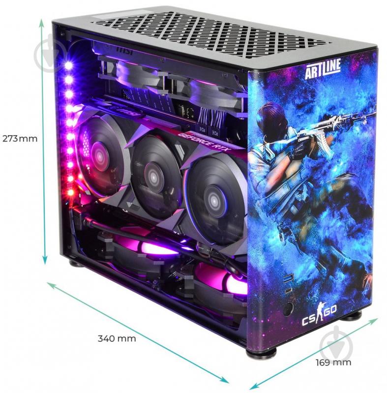 Компьютер Artline Overlord DRAGONv23 (DRAGONv23) black/blue - фото 14