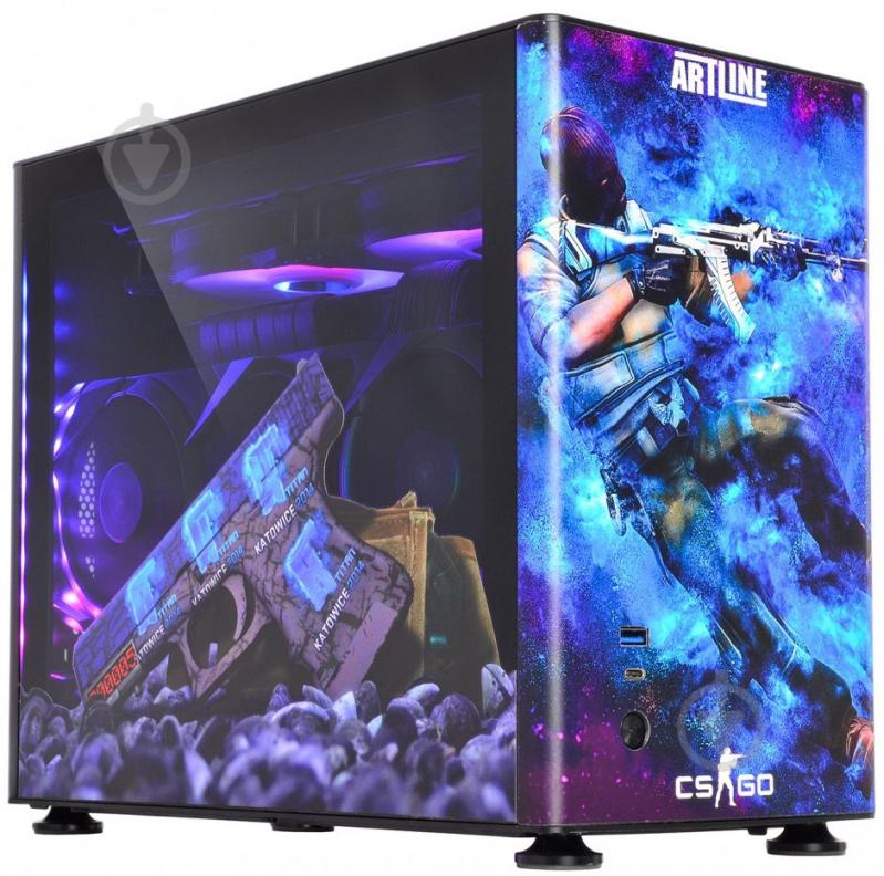 Компьютер Artline Overlord DRAGONv23 (DRAGONv23) black/blue - фото 5