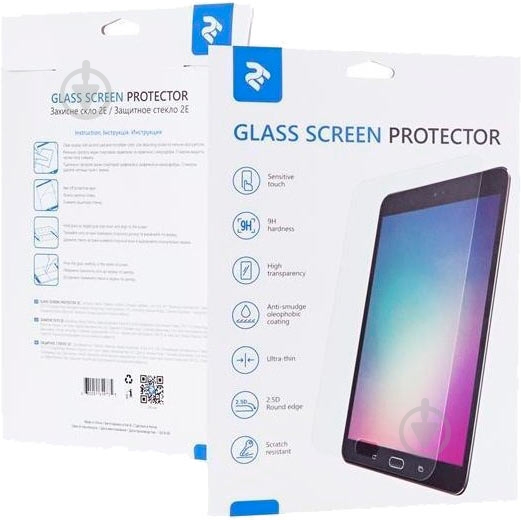 Защитное стекло 2E для Samsung TAB S7+ (2E-G-TABS7+-LT2.5D-CL) - фото 1