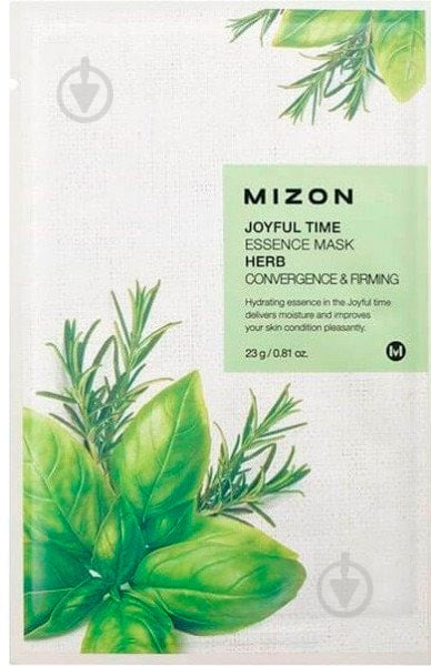 Маска для лица MIZON Joyful Time Essence Herb Mask 23 г 1 шт. - фото 1