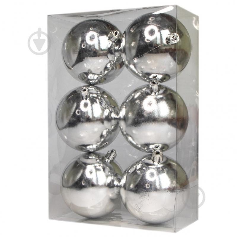 Набор елочных шаров Девилон 251208 d80 мм 6 шт./уп. - фото 1 Набор елочных шаров Девилон 251208 d80 мм 6 шт./уп. - фото 1