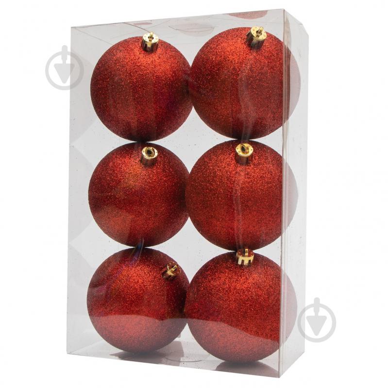 Набор елочных шаров Девилон 251239 d80 мм 6 шт./уп. - фото 1
