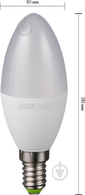 Лампа светодиодная Jazzway PLED-SP 9 Вт C37 матовая E14 220 В 3000 К 2859457 - фото 3