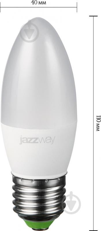 Лампа светодиодная Jazzway PLED-SP 9 Вт C37 матовая E27 220 В 3000 К 5001923 - фото 3