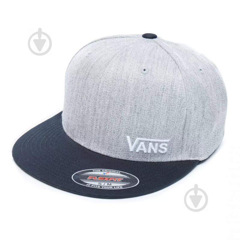 Бейсболка Vans MN SPLITZ Heather Grey/Bl, Large/X V00CFKHGB M сірий - фото 3