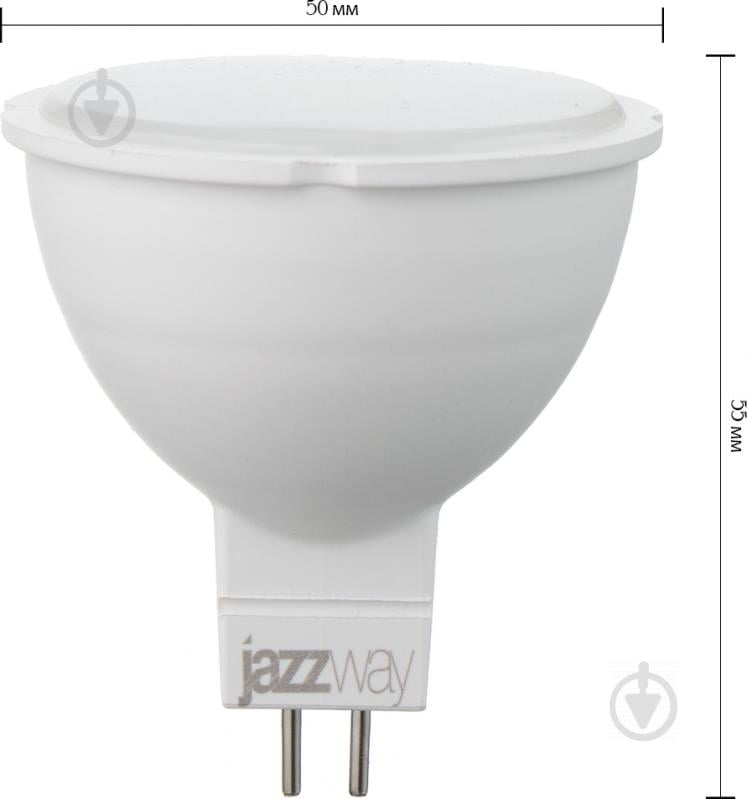 Лампа светодиодная Jazzway PLED-SP 7 Вт MR16 матовая GU5.3 220 В 5000 К - фото 3