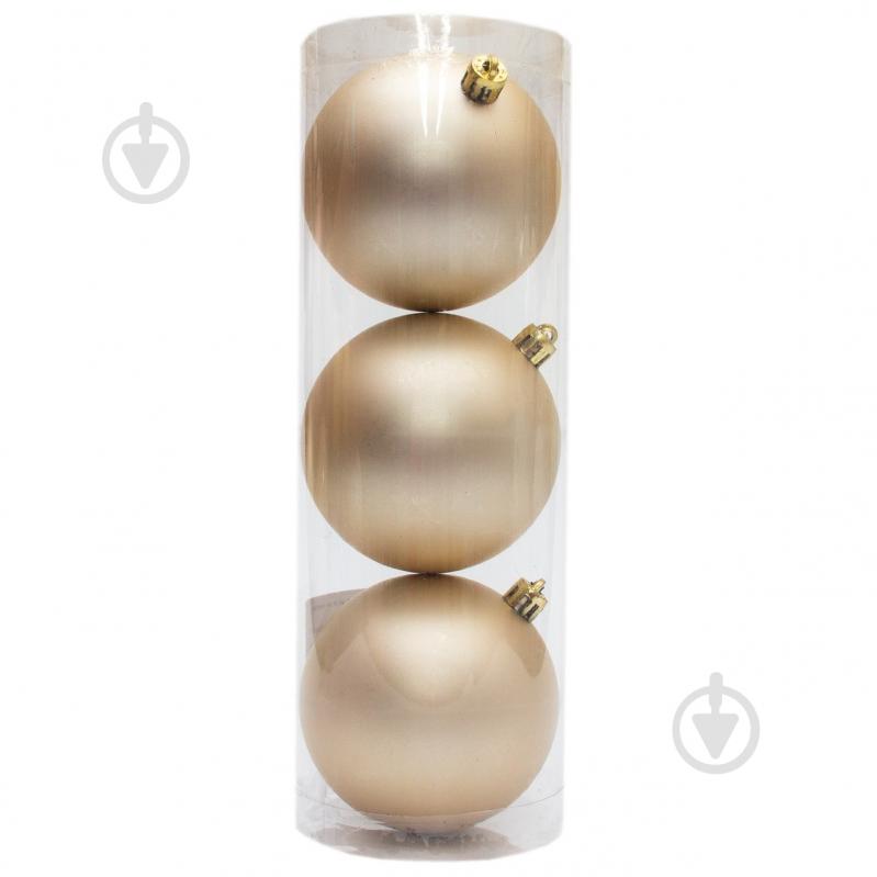 Набор елочных шаров Девилон 251369 d80 мм 3 шт./уп. - фото 2