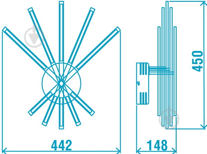 Люстра светодиодная Victoria Lighting 5x30 Вт хром Vito/PL5 - фото 4