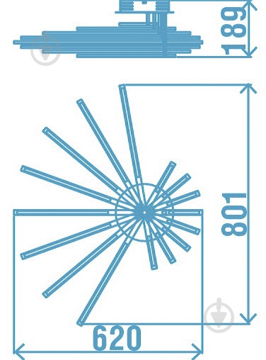 Люстра светодиодная Victoria Lighting 8x64 Вт хром Vito/PL8 - фото 4