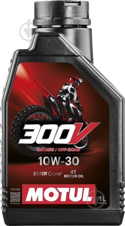 Моторное масло синтетическое Motul 300V 4T Factory Line Off Road SAE 10W-30 1 л (847511) - фото 1 Моторное масло синтетическое Motul 300V 4T Factory Line Off Road SAE 10W-30 1 л (847511) - фото 1