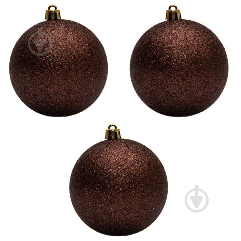 Набор елочных шаров Девилон 251390 d80 мм 3 шт./уп. - фото 1 Набор елочных шаров Девилон 251390 d80 мм 3 шт./уп. - фото 1
