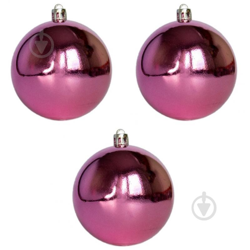 Набор елочных шаров Девилон 251406 d80 мм 3 шт./уп. - фото 1