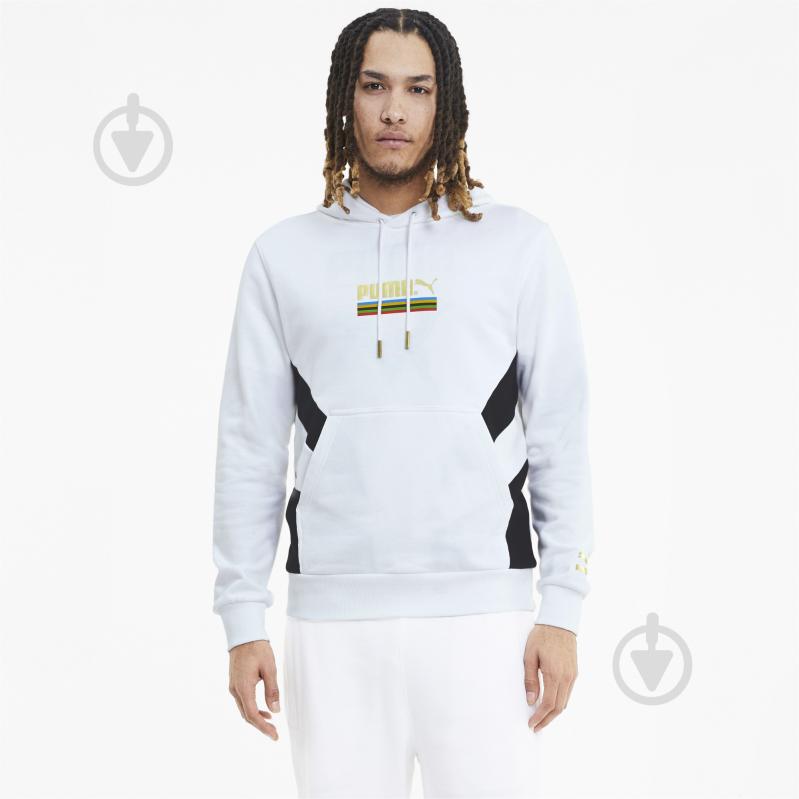 Джемпер Puma TFS Worldhood Hoodie 59761702 р. XL белый - фото 1 Джемпер Puma TFS Worldhood Hoodie 59761702 р. XL белый - фото 1