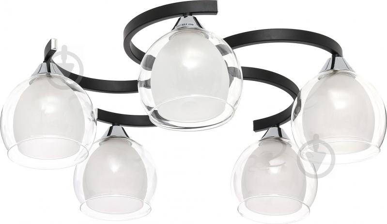 Люстра стельова Victoria Lighting Anita/PL5 5xE27 чорний хром Anita/PL5 - фото 1