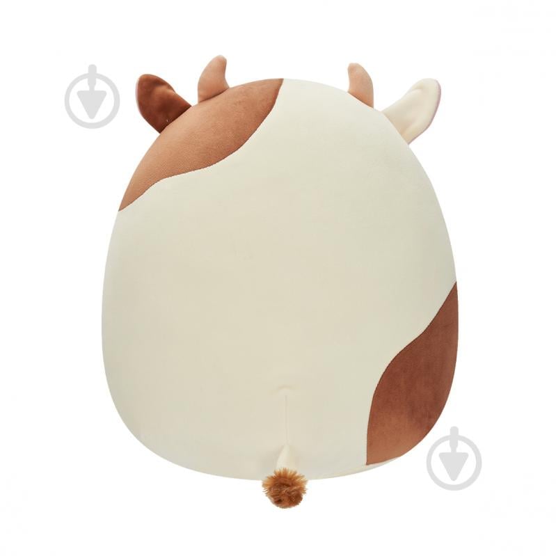 М'яка іграшка SQUISHMALLOWS Корівка Ронні 30 см бежевий із коричневим SQCR04170 - фото 4