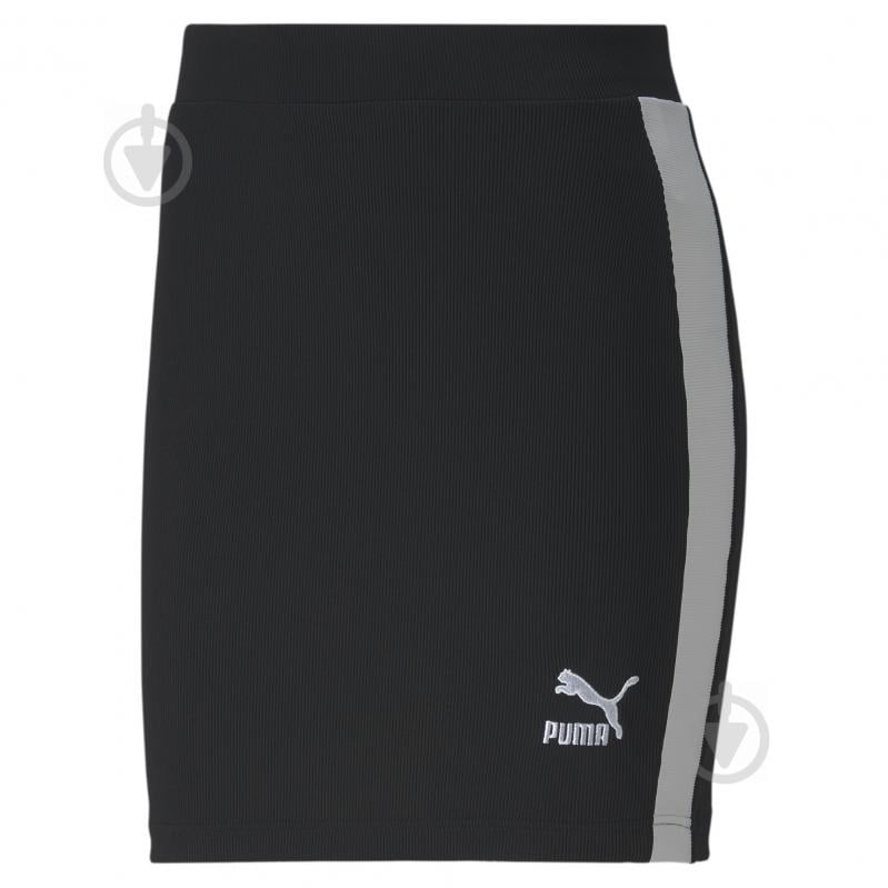 Спідниця Puma Classics Ribbed Skirt 59764901 р. S чорний - фото 2