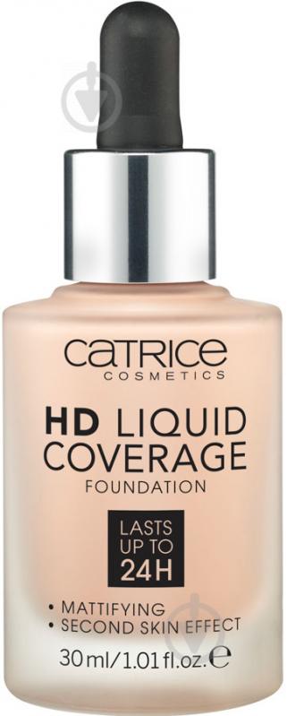 Тональна основа Catrice HD Liquid Coverage Foundation №010 Light Beige 30 мл - фото 1