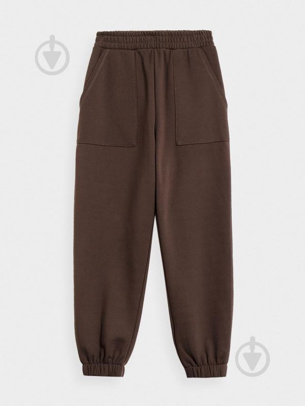 Брюки 4F TROUSERS CAS F261 4FAW22TTROF261-80S р. S коричневый - фото 1